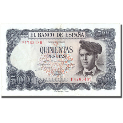 Billete, 
            
               500 Pesetas, 
            
               1973