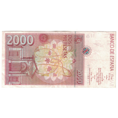 Billete, 
            
               2000 Pesetas, 
            
               España