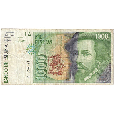 1000 Pesetas, 
            
               España, 
            
               KM:163