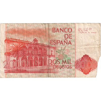 España, 
            
               2000 Pesetas, 
            
               1980-07-22