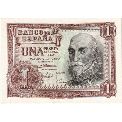 1 Peseta, 
            
               1953, 
            
               España