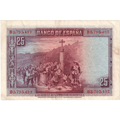 25 Pesetas, 
            
               1928, 
            
               España