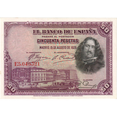 50 Pesetas, 
            
               1928, 
            
               España