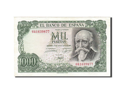 Billete, 
            
               1000 Pesetas, 
            
               1974