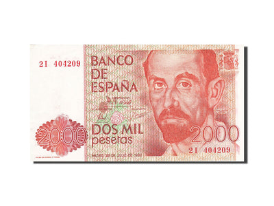 Billete, 
            
               2000 Pesetas, 
            
               1982-1987