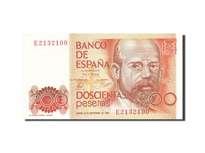 Billete, 
            
               200 Pesetas, 
            
               1982-1987