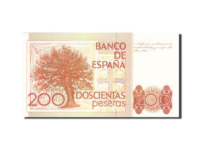 Billete, 
            
               200 Pesetas, 
            
               1982-1987