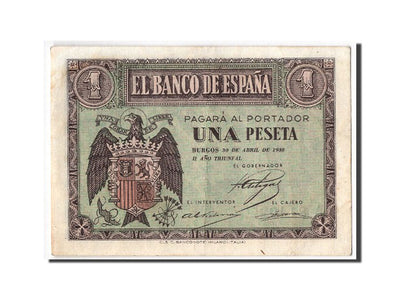 Billete, 
            
               1 Peseta, 
            
               1938