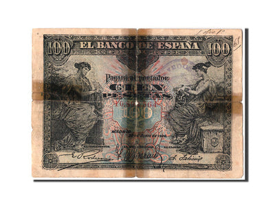 Billete, 
            
               100 Pesetas, 
            
               1906