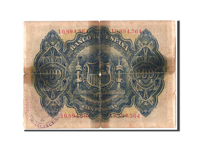 Billete, 
            
               100 Pesetas, 
            
               1906