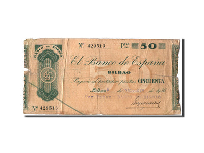 Billete, 
            
               50 Pesetas, 
            
               1936