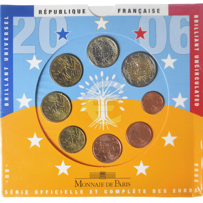 Francia, 
            
               Coffret 1c. à 2€, 
            
               2006