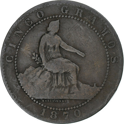 España, 
            
               Provisional Government, 
            
               5 Centimos