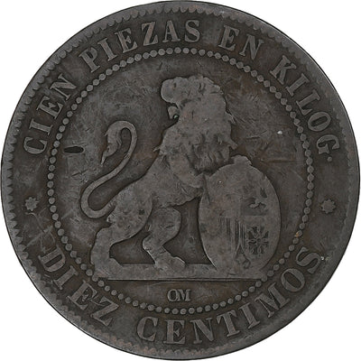 España, 
            
               Provisional Government, 
            
               10 Centimos