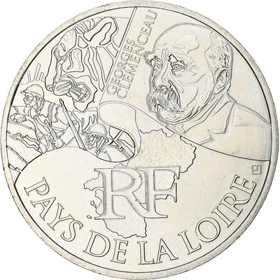 Francia, 
            
               10 Euro, 
            
               Pays de la Loire