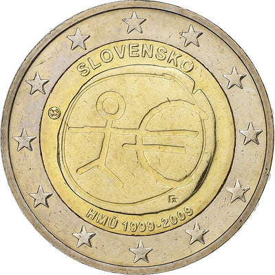 Eslovaquia, 
            
               2 Euro, 
            
               European Monetary Union