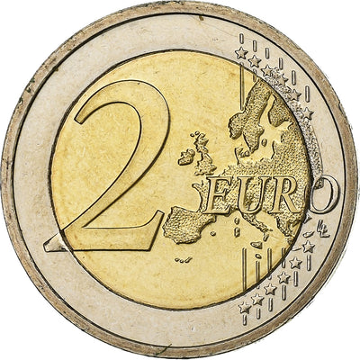 REPÚBLICA DE IRLANDA, 
            
               2 Euro, 
            
               European Monetary Union