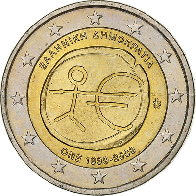 Grecia, 
            
               2 Euro, 
            
               European Monetary Union