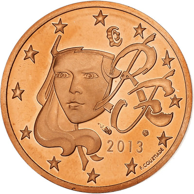 Francia, 
            
               2 Euro Cent, 
            
               2013