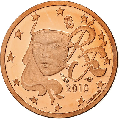 Francia, 
            
               Euro Cent, 
            
               2010