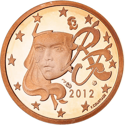 Francia, 
            
               Euro Cent, 
            
               2012