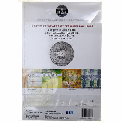 Francia, 
            
               10 Euro, 
            
               Sempé Égalité Été