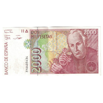 Billete, 
            
               2000 Pesetas, 
            
               1992-1996