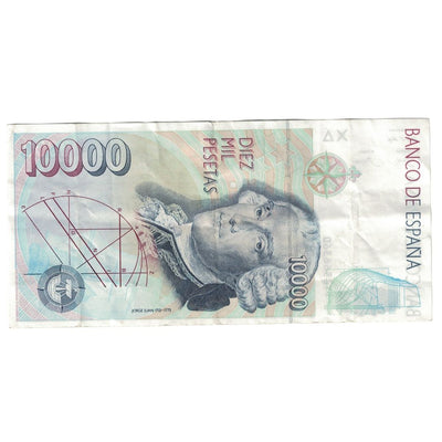 Billete, 
            
               10, 
            
              000 Pesetas