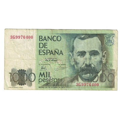 Billete, 
            
               1000 Pesetas, 
            
               1979