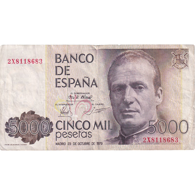 Billete, 
            
               5000 Pesetas, 
            
               1979