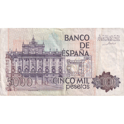 Billete, 
            
               5000 Pesetas, 
            
               1979