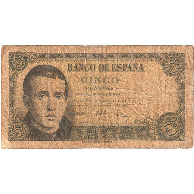 5 Pesetas, 
            
               España, 
            
               1951-08-16