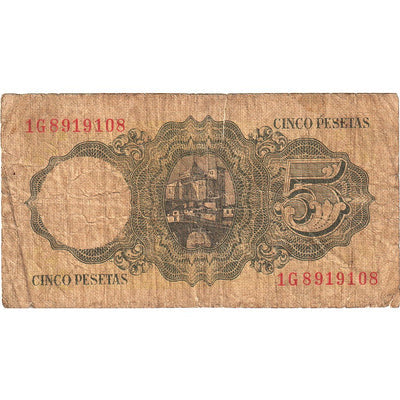 5 Pesetas, 
            
               España, 
            
               1951-08-16