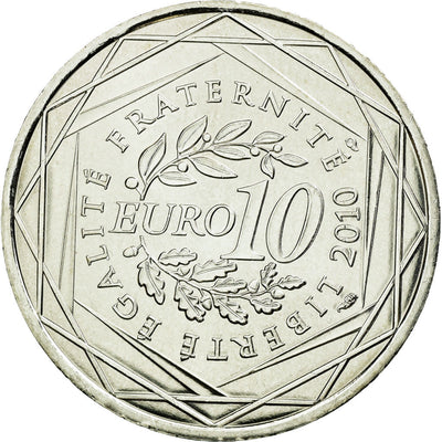 Moneda, 
            
               Francia, 
            
               10 Euro