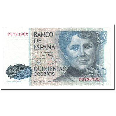 Billete, 
            
               500 Pesetas, 
            
               1983