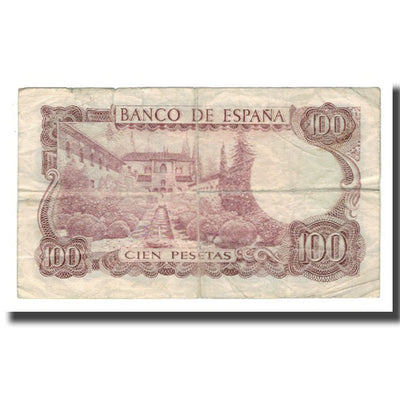 Billete, 
            
               100 Pesetas, 
            
               L.1970 (1974)