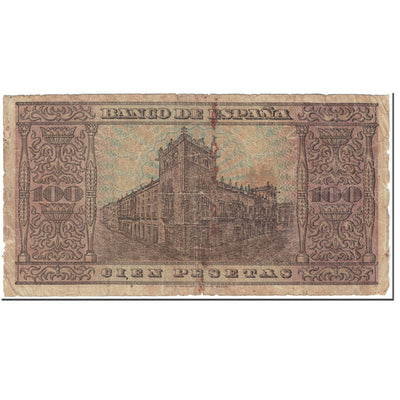 Billete, 
            
               100 Pesetas, 
            
               1938