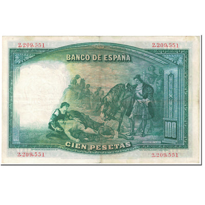 Billete, 
            
               100 Pesetas, 
            
               1931