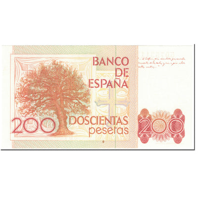 Billete, 
            
               200 Pesetas, 
            
               1980