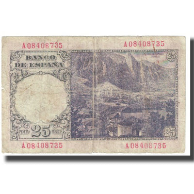 Billete, 
            
               25 Pesetas, 
            
               1946