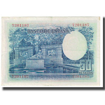 Billete, 
            
               50 Pesetas, 
            
               1935