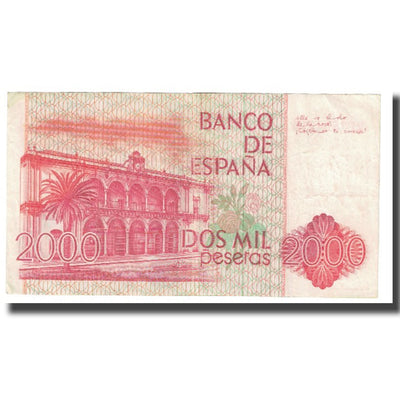 Billete, 
            
               2000 Pesetas, 
            
               1980