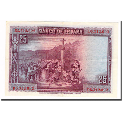 Billete, 
            
               25 Pesetas, 
            
               1928