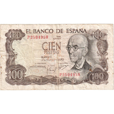 100 Pesetas, 
            
               1970 (1974), 
            
               España