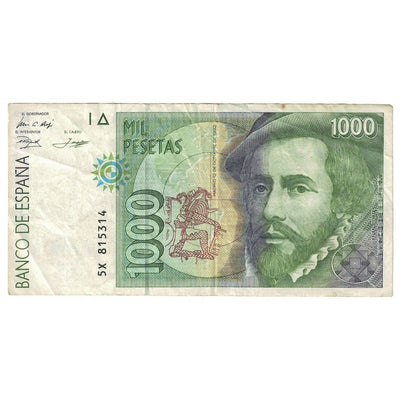 Billete, 
            
               1000 Pesetas, 
            
               1992