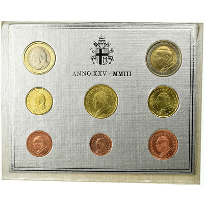 Vaticano, 
            
               John Paul II, 
            
               Set 1 ct. - 2 Euro