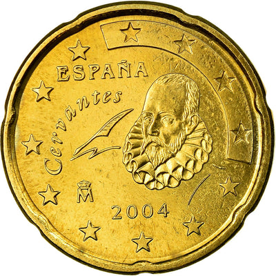 España, 
            
               20 Euro Cent, 
            
               2004