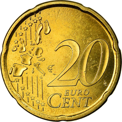 España, 
            
               20 Euro Cent, 
            
               2004