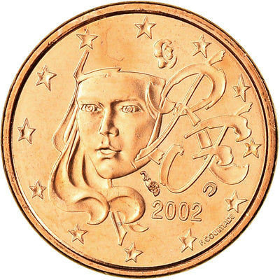 Francia, 
            
               Euro Cent, 
            
               2002