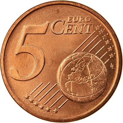 Grecia, 
            
               5 Euro Cent, 
            
               2002